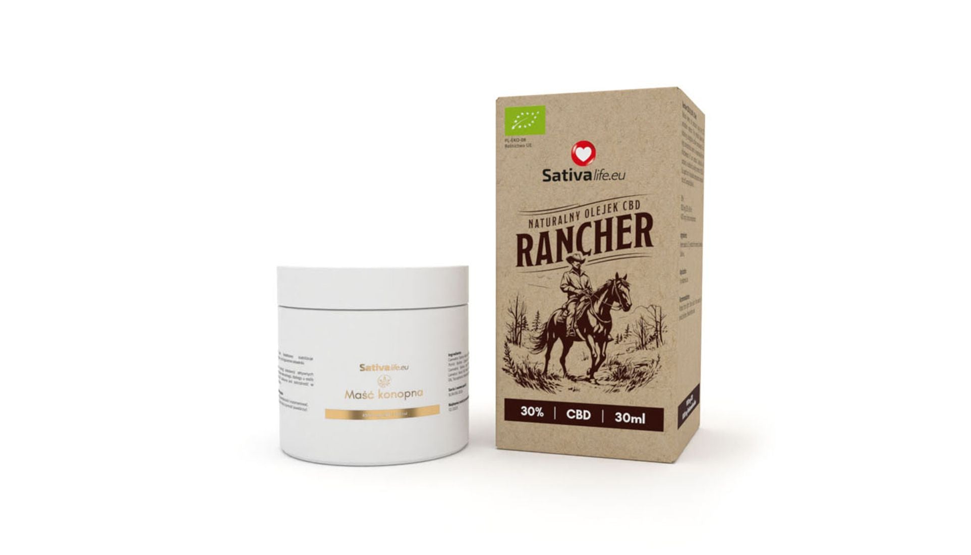 Zestaw Jak dla konia – Olejek CBD 30% i maść 1500 mg