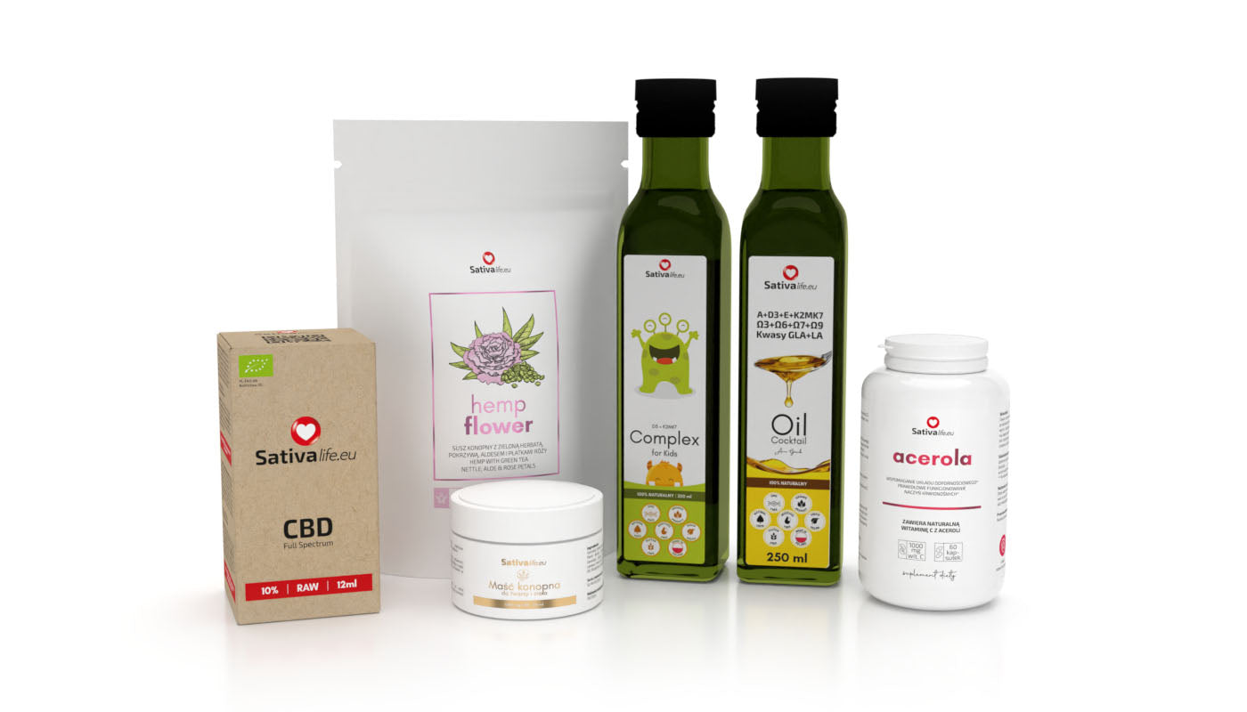 Zestaw dla całej rodziny – zdrowie i witalność Sativa Life